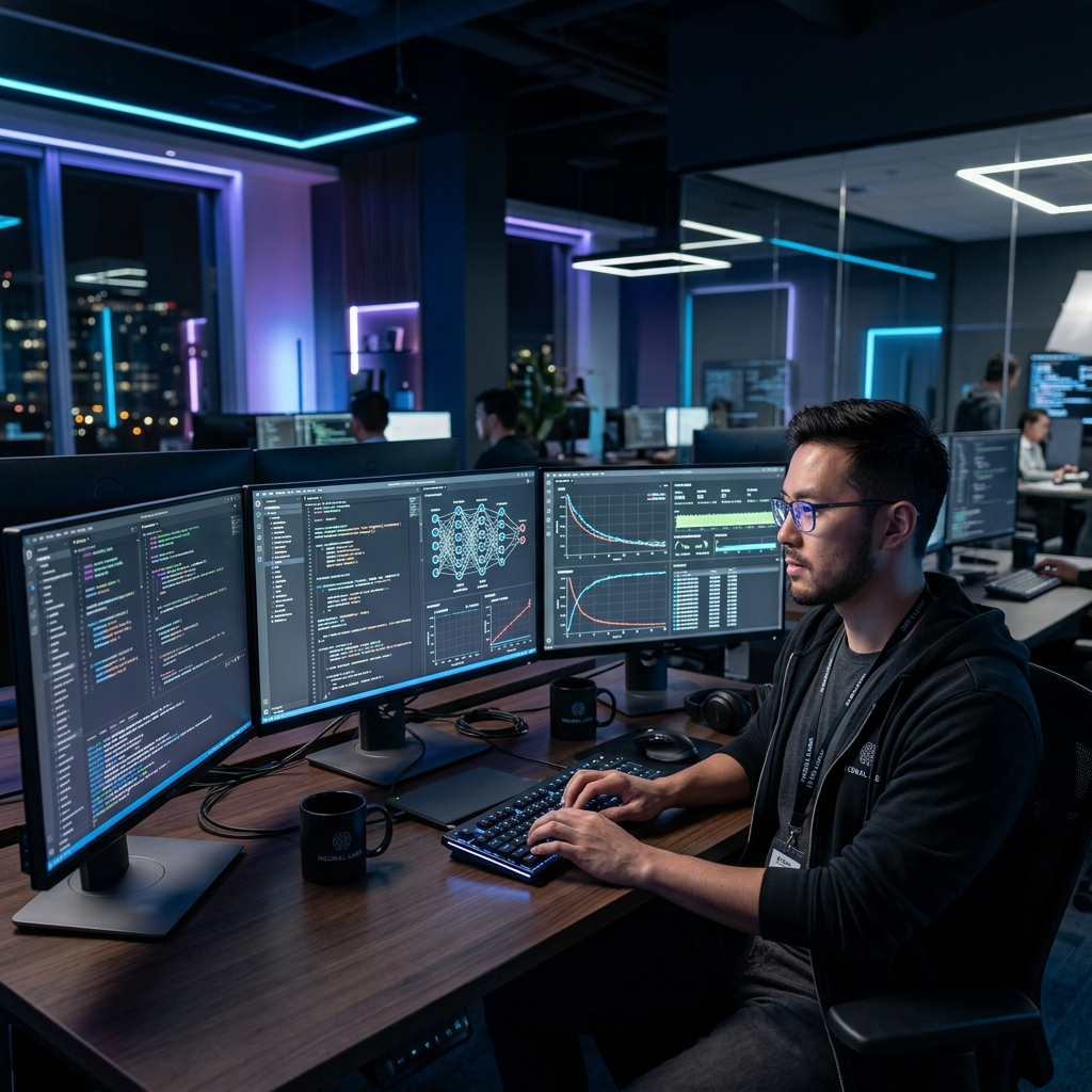 AI Engineer Working